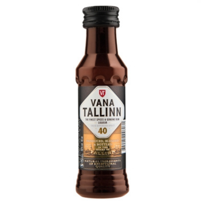 Vana Tallinn 40 Original Liqueur Miniature – 40 ml, 40% ABV