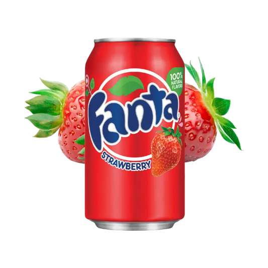 Fanta Strawberry Carbonated Soft Drink Can