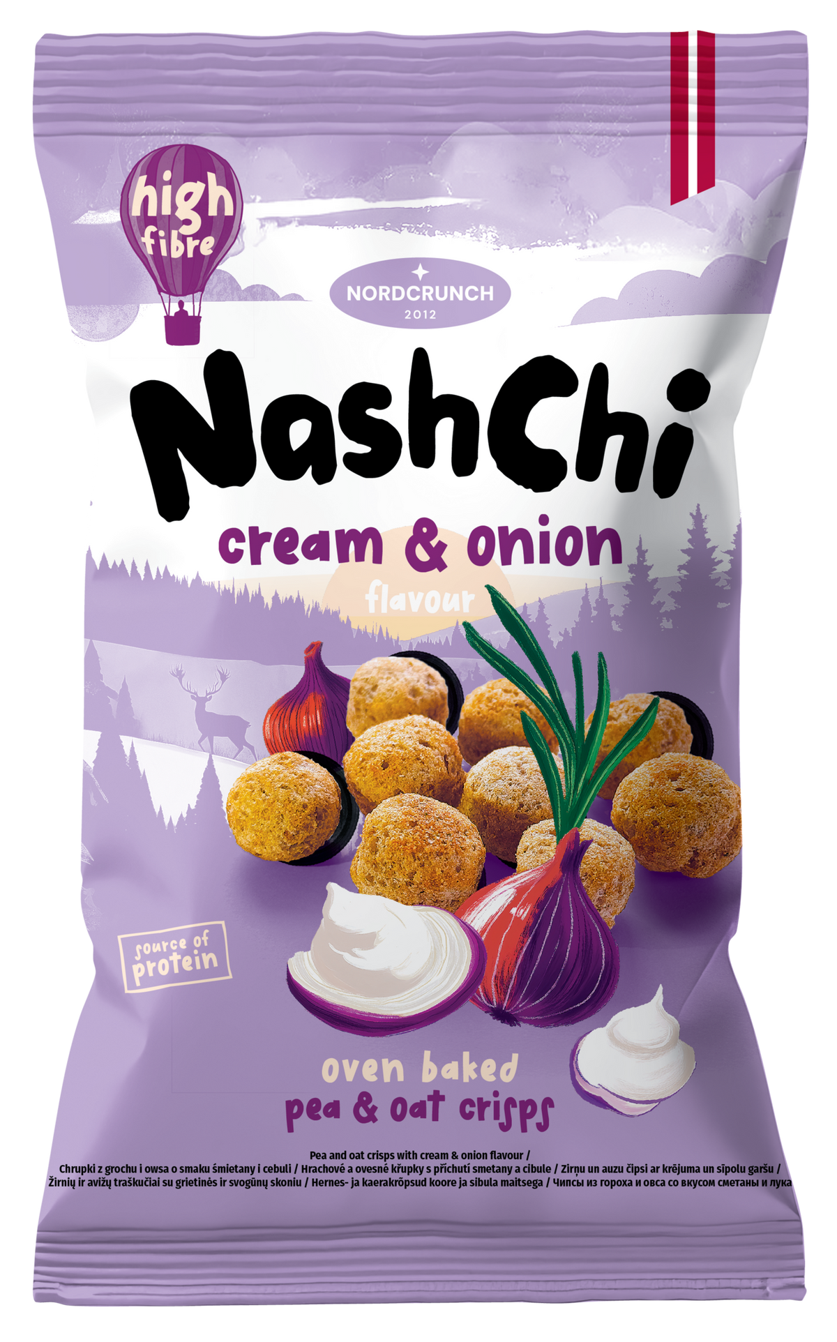 NashChi Cream & Onion Protein Chips