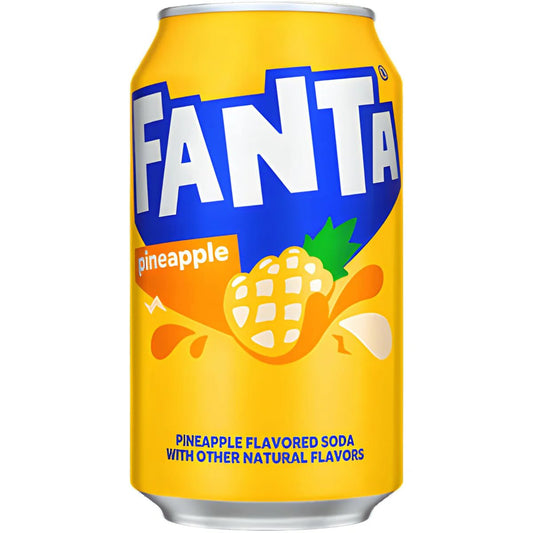 Fanta Pineapple Carbonated Soft Drink Can