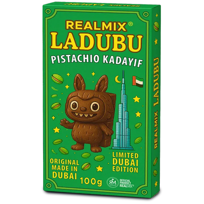 RealMix LADUBU Pistachio Kadayif Dubai Chocolate 100g