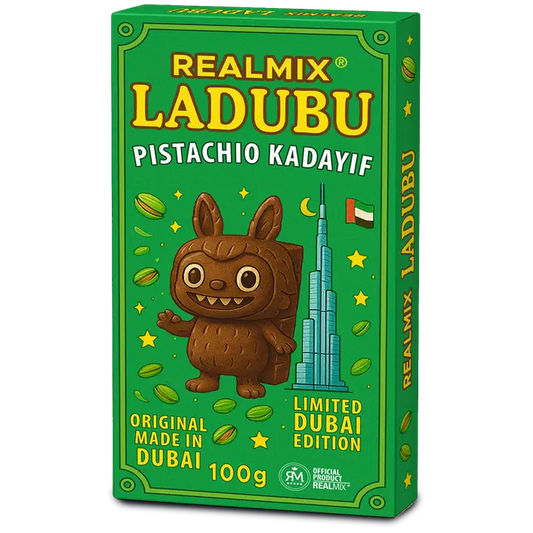 RealMix LADUBU Pistachio Kadayif Dubai Chocolate 100g