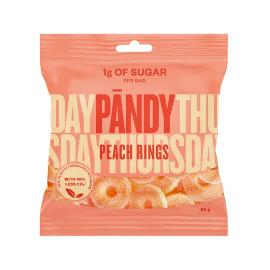 Pändy Candy Peach Rings Zero Sugar – 50 g