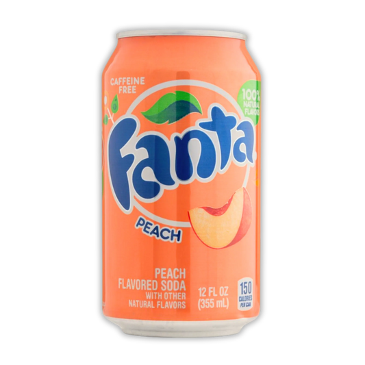 Fanta Peach Carbonated Soft Drink Can