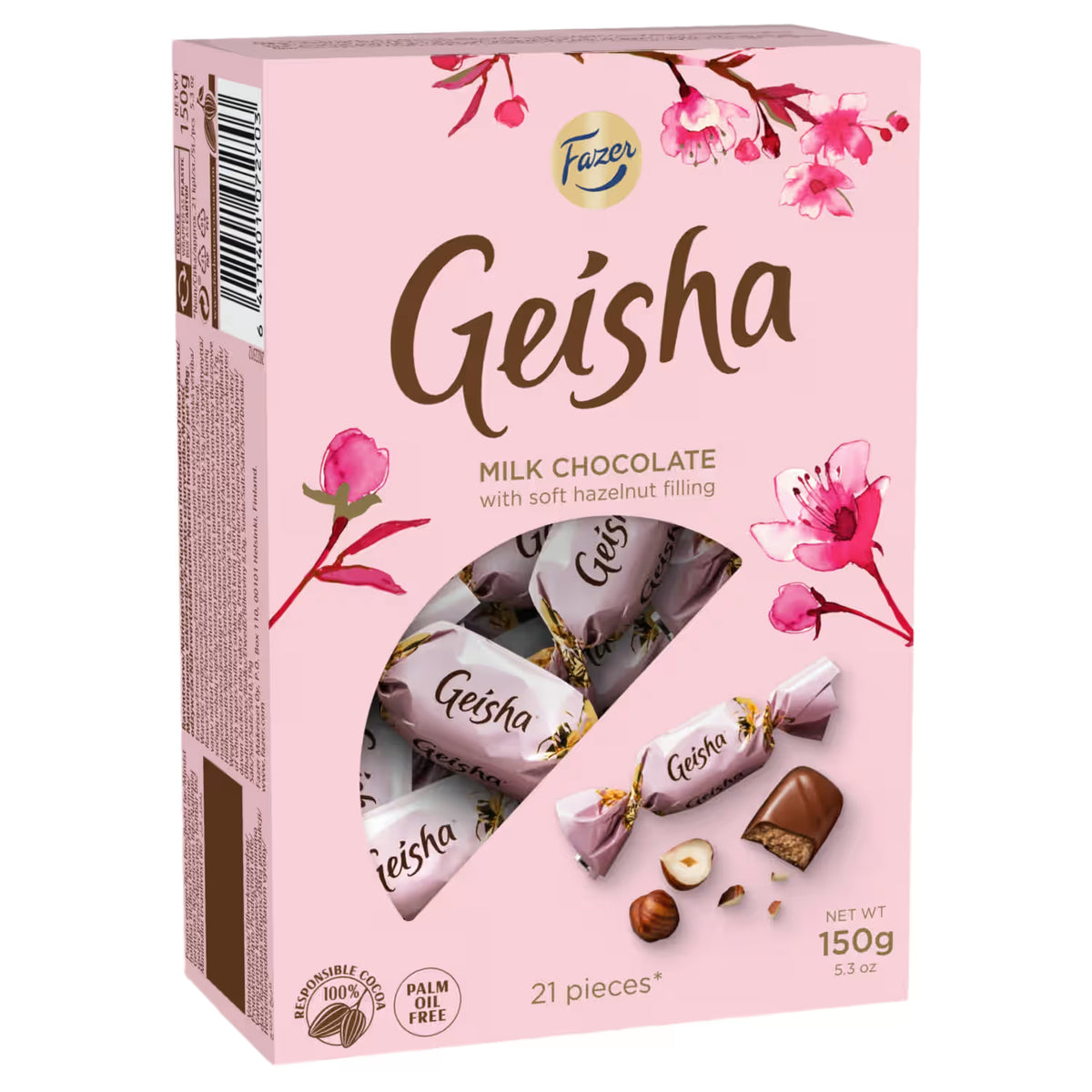 Fazer Geisha Milk Chocolate with Hazelnut Filling Candy