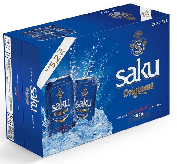 Saku Originaal Beer 5.2% 0.33L Can