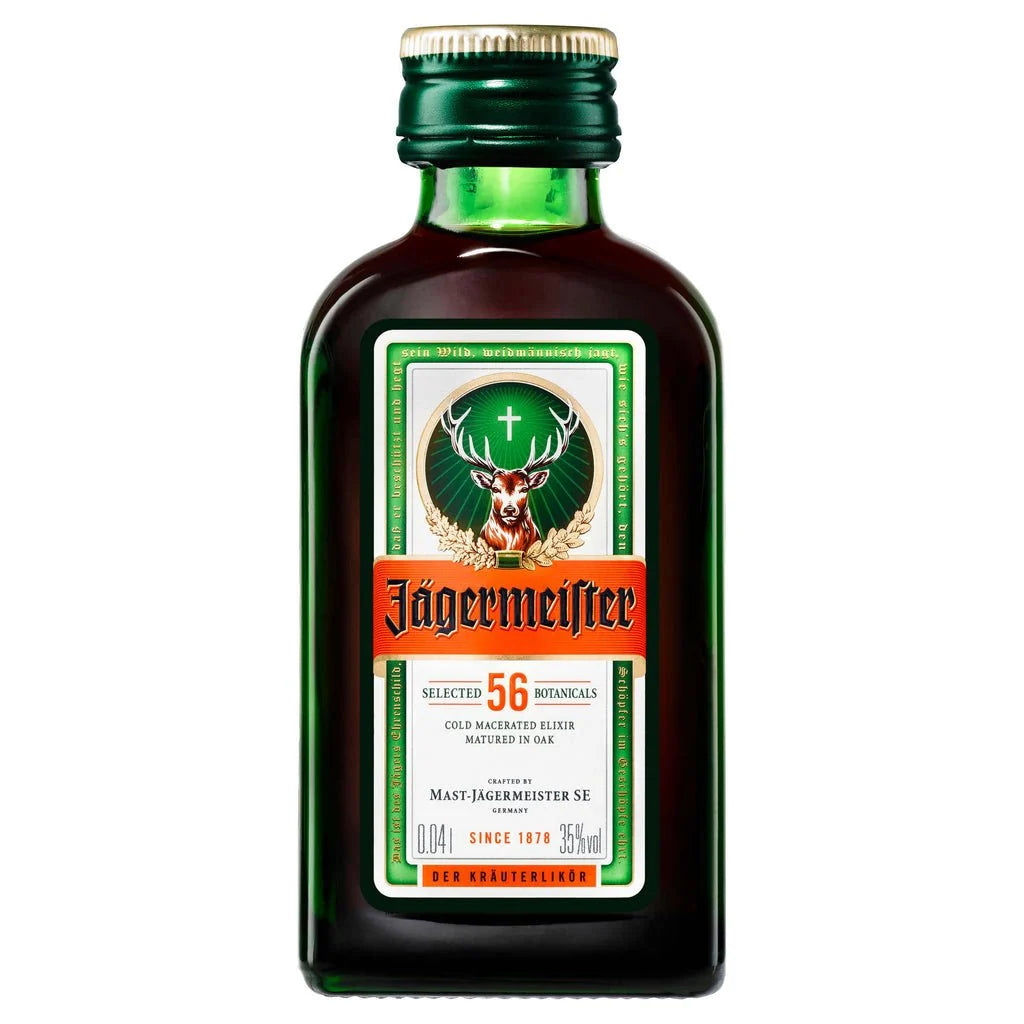 Jägermeister Original Herbal Liqueur Miniature – 40 ml, 35% ABV